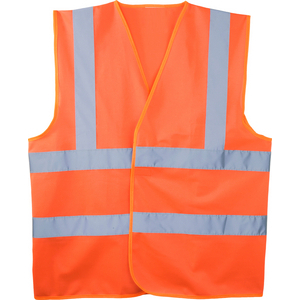 GILET HI VIZ ORANGE BAUDRIER DOUBLE BANDE TU XL (SD)