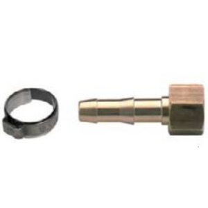 DOUILLE D6 ET ECROU M12X100G EN KIT LIVRE AVEC COLLIER