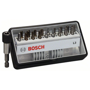 BOSCH SCHROEFBIT ROBUST L1 TH/TW/SP/R (SET=19ST) 2607002569