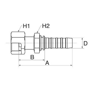 8GS8FFORX GS Armatur GATES, B-Maß 34,0 mm