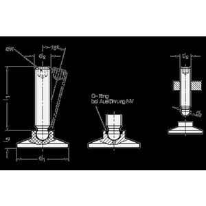 ELESA+GANTER STELVOET GN 638-25-M8-35-NI