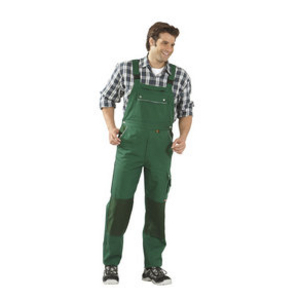 2131056 Canvas 320 Latzhose grün/grün Gr. 56