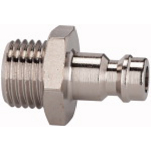 243.031-N Nippel für Kupplungen NW 5, Messing vernickelt, G 1/8 AG