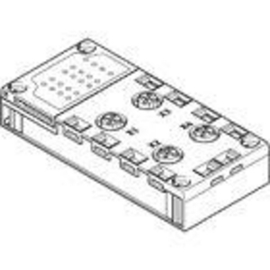 BLOC DE RACCORD CPX-AB-4-M12X2-5P-R-M3
