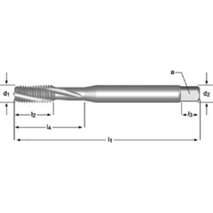 Machine tap M5x0.80mm DIN371