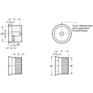 GN723.4-34-B8-S Drehknopf mit Skalierung