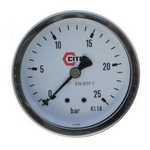 MANO BOITIER INOX 63MM SEC 1/4 IX ARRIERE EXCENTRE 0/6 BARS