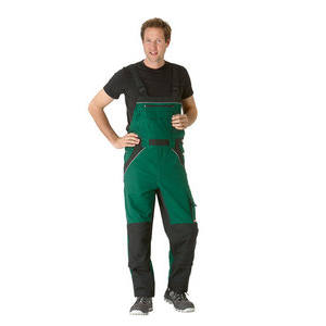 2525062 Plaline Latzhose grün/schwarz Gr. 62