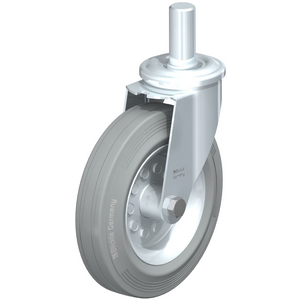 LEZ-VE 200R-27-SG Lenkrolle spurlos grau