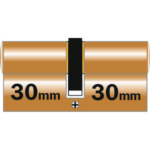 CYLINDRE PROFIL CITY 30X30 3 CLES - LAITON