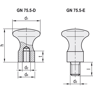 GN.38583-MANOPOLA ACCIAIO INOX GN 75.5-16-M6-E-MT