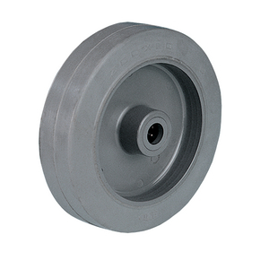 ROUE GRIS 200KG D.125 36MM CAOUT MOYEU ROULEAUX INOX
