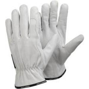 255-9 WEISS Schnittschutz-/Hitezschutz-Lederhandschuh TEGERA