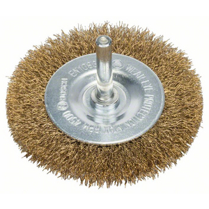 Scheibenbürste, vermessingt