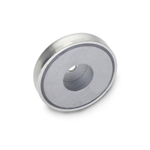 GN50.45-HF-25-7-5.5 Haltemagnet Scheibenform mit Bohrung Edelstahl