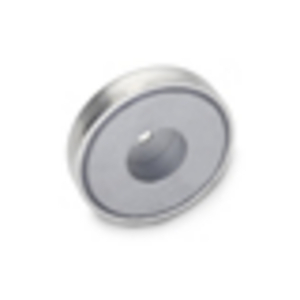 GN50.45-HF-25-7-5.5 Haltemagnet Scheibenform mit Bohrung Edelstahl