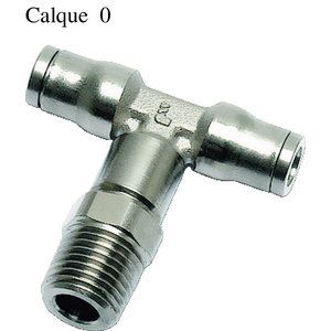3608 - MALE STUD BRANCH TEE, BSP/NPT TAPER