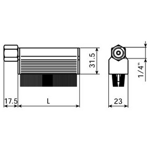 PINCEAU COURT D25X15MM