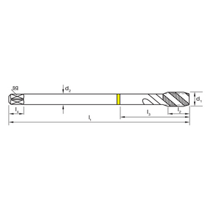 TARAUD M 10X1,5 HELICO T236 6H R45 W DIN376 C HSSE NI