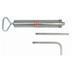 SERINGUE ACIER NICKELE 1000 ML AVEC BEC DROIT + BEC COUDE