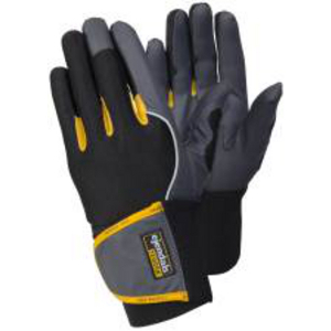 9195-10 SCHWARZ-GRAU Synthetikhandschuh TEGERA PRO Microthan