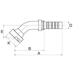 12GS16FLC45-035 GS Armatur GATES, B-Maß 82,0 mm