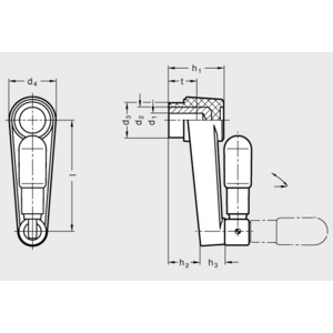 GN570.3-100-B12 Handkurbel Elesa