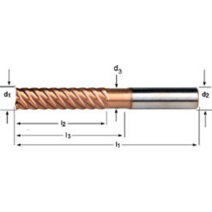 Finishing End Mill 4.0 mm Dormer norm