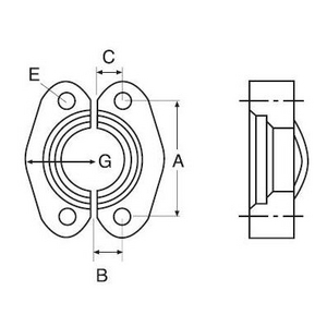 32PH-FLH GS Armatur GATES, B-Maß 22,3 mm