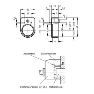 GN954.1 Zwischenplatte für GN 954