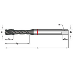 Machine tap M4 DIN 371