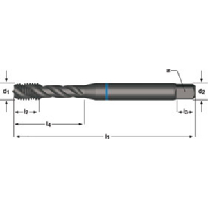 Machine tap M18x2.50mm DIN 371