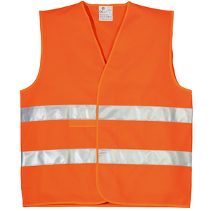 GILET HI-VIZ FLUO ORANGE TXL DOUBLE BANDE CL.2.2