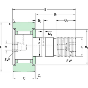 KR 47 B (SKF) Kurvenrolle SKF