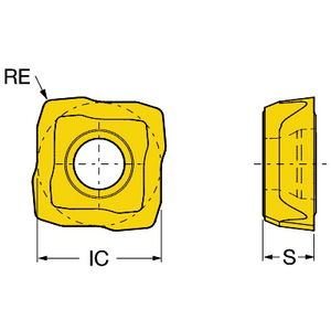 PLAQUETTE PERCAGE CORODRILL 880 880-06 04 06H-C-GR 1044