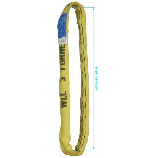 Elingue Ronde 8000 Kg – Capacité 8 Tonnes, Circonférence 6 M, Polyester Sans Couture, Levage Et Fixation Sécurisée
