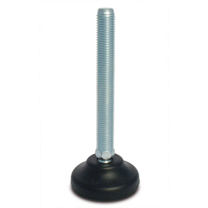 PIEDINO D. 65 PLASTICA FERRO M16X100 10284