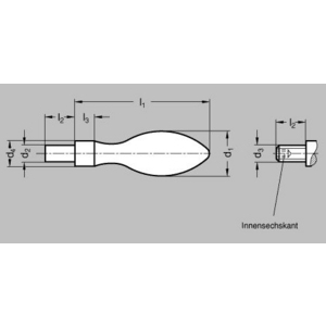 DIN39-KT-32-E Fester Ballengriff (Thermoplast)