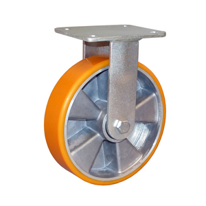 ROULETTE FIXE 600KG D.200MM ROUE POLYU MOYEU R.BILLES
