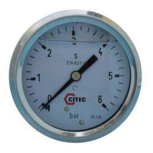 Manomètre Prise Arrière G 1/4 0-100 bar