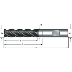 End Mill 16.00 mm DIN 844L