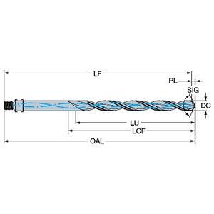 COROMANT CORODRILL 863 VHM BOOR 863.1-0485-030B1-MS H10F