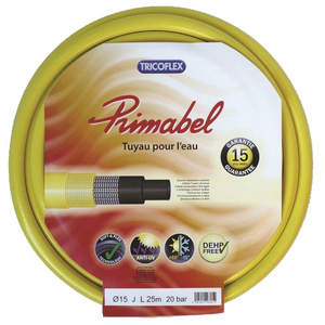 TUYAU BP6 PRIMABEL PVC JAUNE 19X23,8 UE50