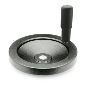 GN323-125-B12-R Scheibenhandrad mattschwarz beschichtet (D4)