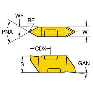 COROMANT WISSELPLAAT DRAADSNIJDEN TLTP-3R H13A
