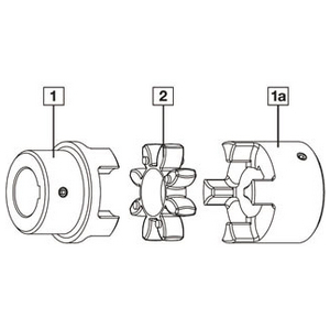 020483100040-ROTEX 48 GG (GHISA GRIGIA) ROTEX 48 GG MOZZO NON FORATO COMPONENTE 1A