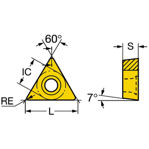 PLAQUETTE PERCAGE TMAX U TCMT 16 T3 08-56 235