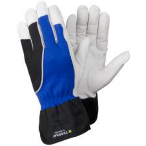 14-11 BLAU-SCHWARZ-WEISS Lederhandschuh TEGERA