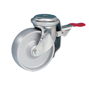 ROULETTE PIVOT. 225KG D.100MM ROUE FONTE MOYEU R.BILLES DB