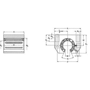 EWELLIX LUNF 40-2LS SINGLE UNIT OPEN INSTELBAAR